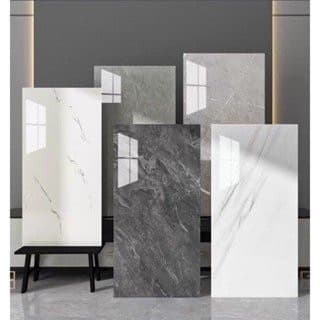 (Combo50) Tấm Dán Tường Vân Đá Bóng cao cấp 30x60cm có keo sẵn, chống thấm, cách nhiệt HCM TĐ