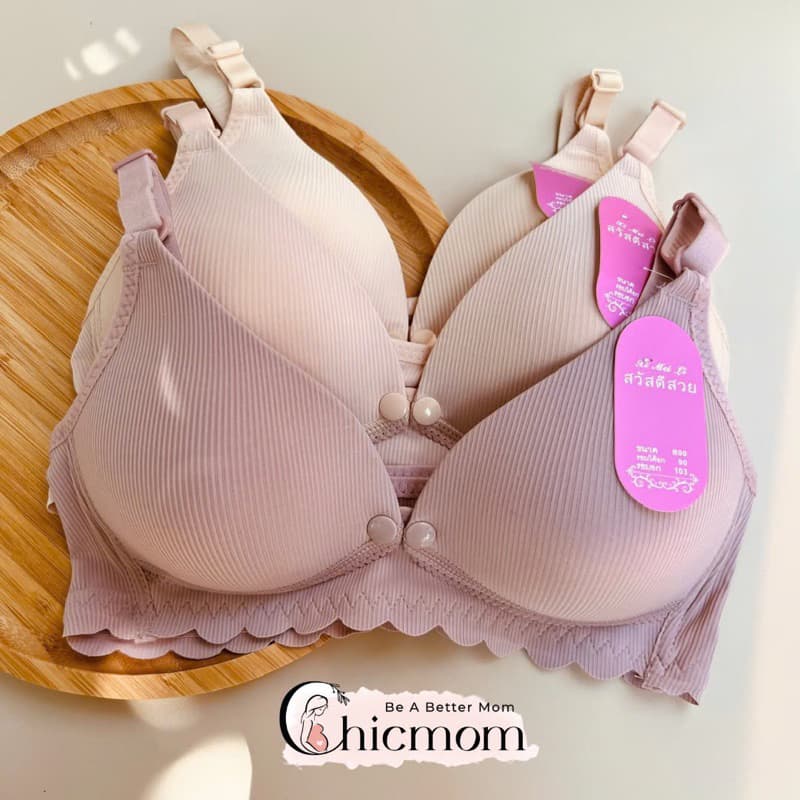 Áo lót mặc bầu và sau sinh chống chảy xệ cho bé bú Chicmom, chất su tăm mềm mịn, thoáng khí, hàng Thái Lan Loại1-CM811